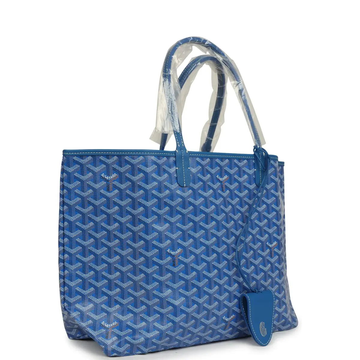 goyard Goyard Goyardine Sky Blue Saint Louis PM Tote Bag Palladium Hardware | Thumbnail 2 goyard Goyard Goyardine Sky Blue Saint Louis PM Tote Bag Palladium Hardware | Thumbnail 2