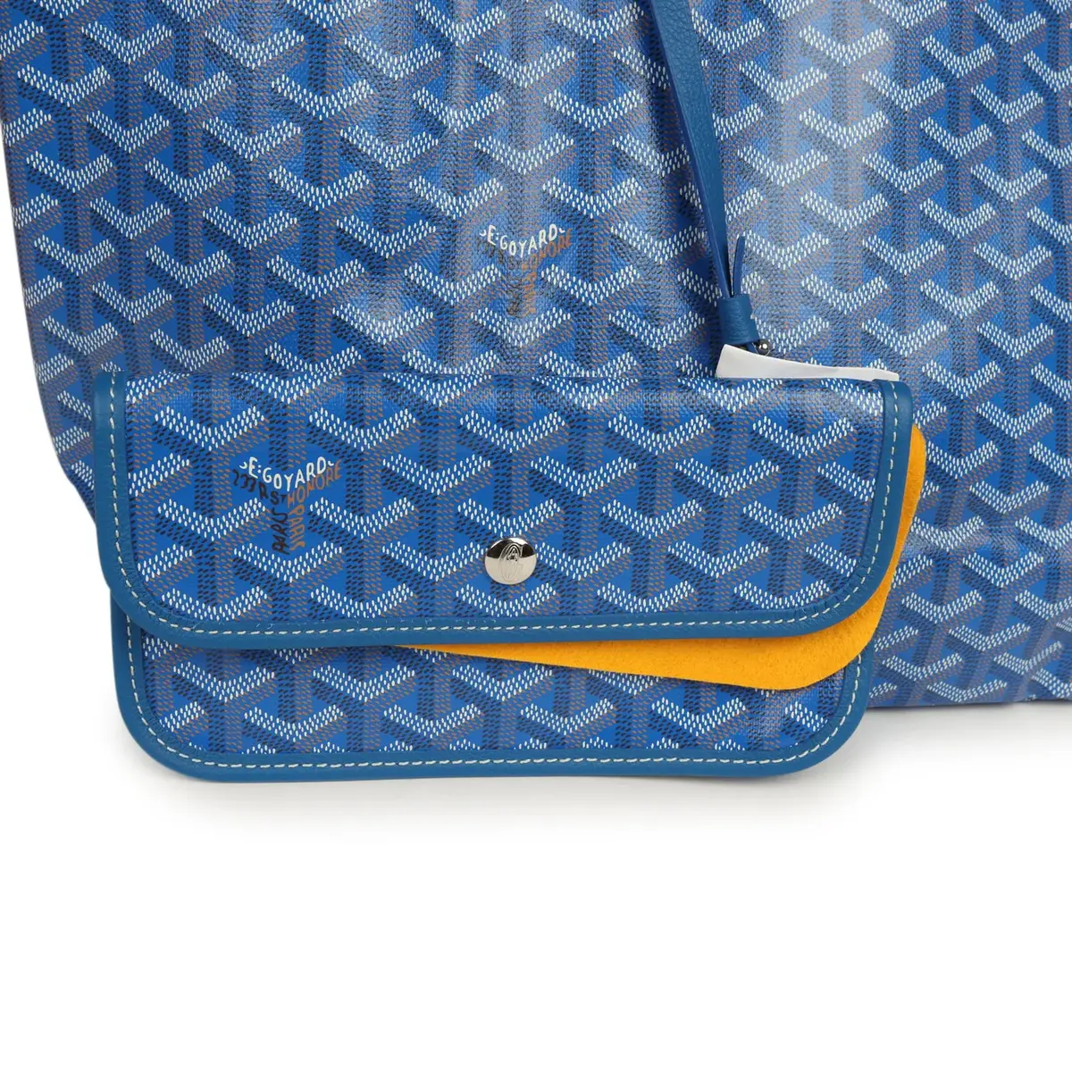 goyard Goyard Goyardine Sky Blue Saint Louis PM Tote Bag Palladium Hardware | Thumbnail 7 goyard Goyard Goyardine Sky Blue Saint Louis PM Tote Bag Palladium Hardware | Thumbnail 7
