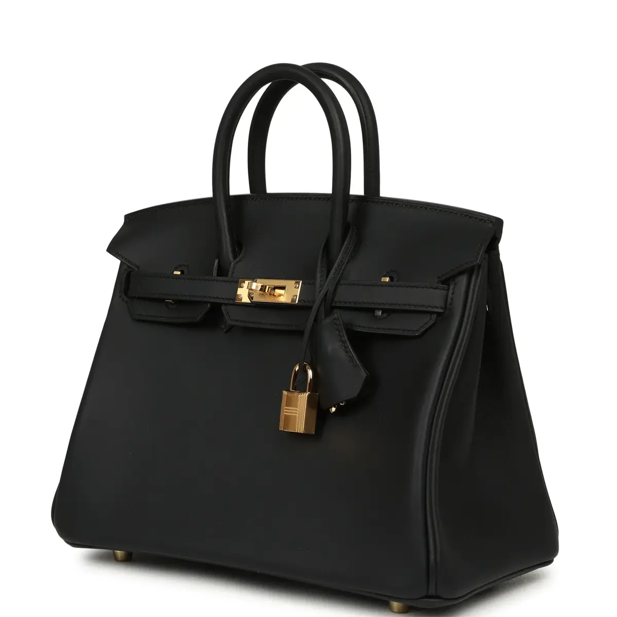 HERMÈS Hermes Birkin 25 Black Swift Gold Hardware | Thumbnail 5 HERMÈS Hermes Birkin 25 Black Swift Gold Hardware | Thumbnail 5