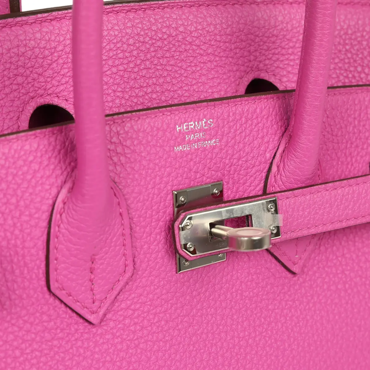 HERMÈS Hermes Birkin 25 Magnolia Clemence Palladium Hardware | Thumbnail 7 HERMÈS Hermes Birkin 25 Magnolia Clemence Palladium Hardware | Thumbnail 7