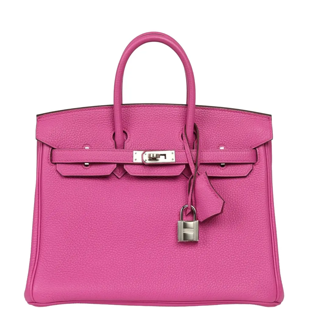 Hermes Birkin 25 Magnolia Clemence Palladium Hardware