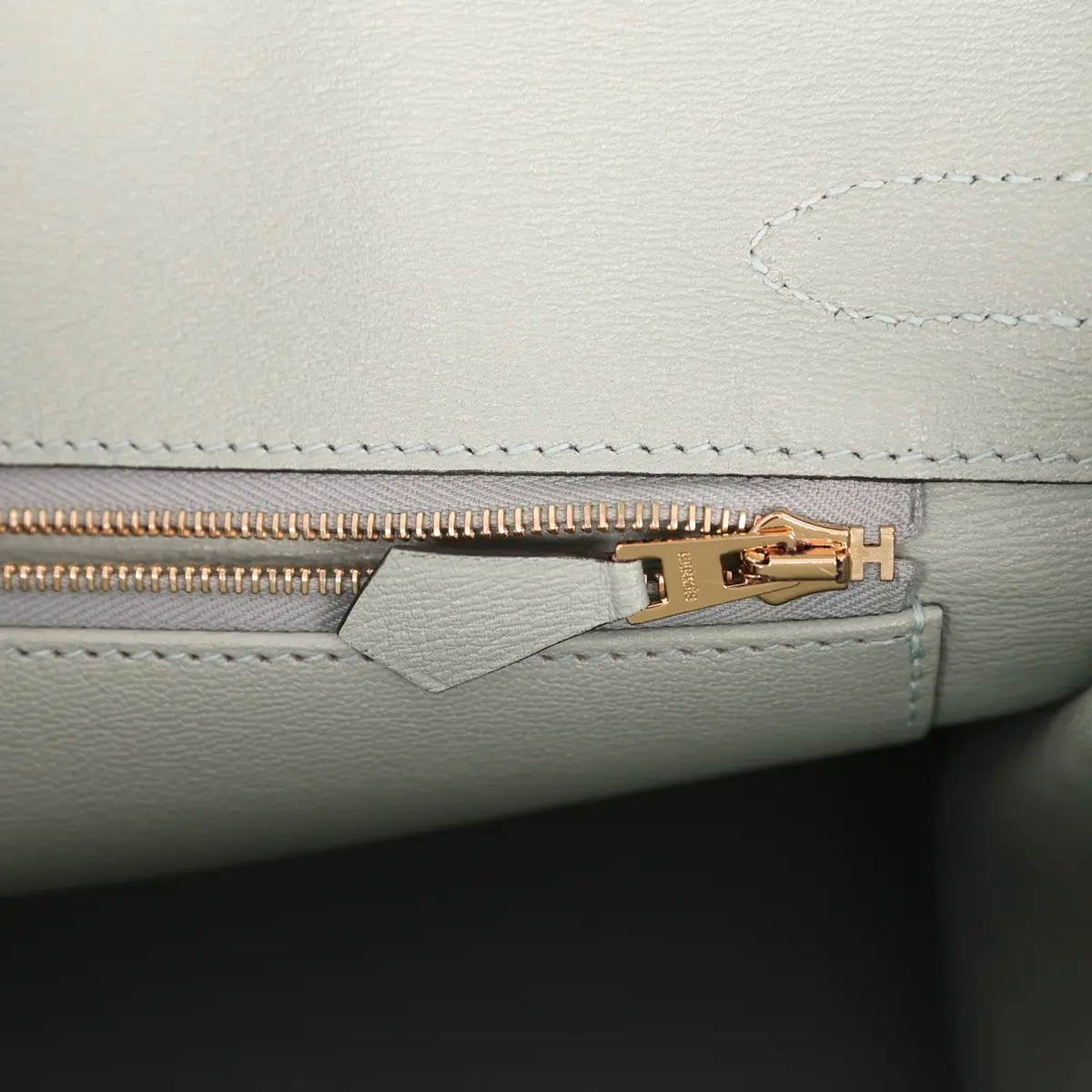 HERMÈS Hermes Birkin 30 Vert D'Eau Matte Alligator Gold Hardware | Thumbnail 9 HERMÈS Hermes Birkin 30 Vert D'Eau Matte Alligator Gold Hardware | Thumbnail 9