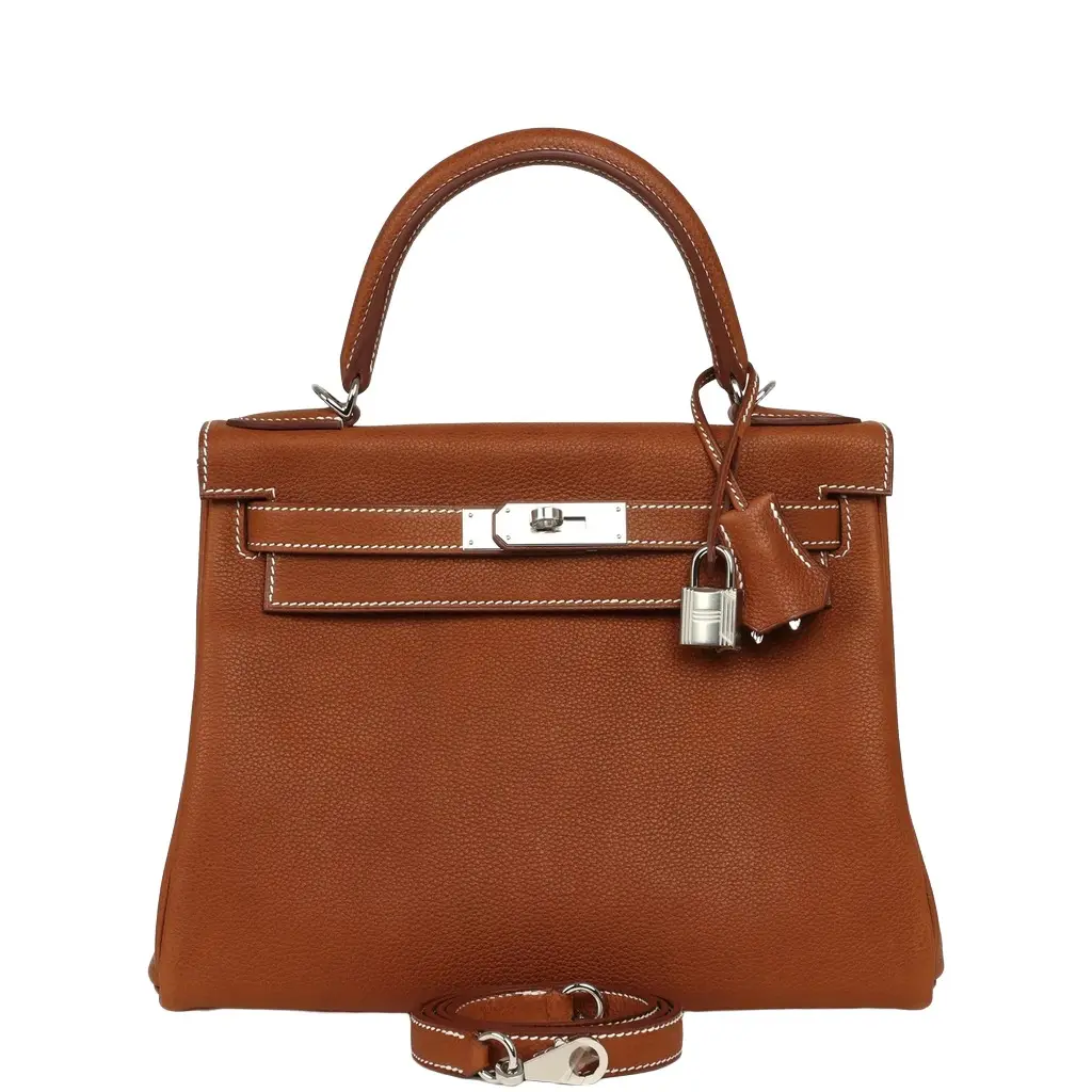 Hermes Kelly Retourne 28 Fauve Barenia Faubourg Palladium Hardware Hermes Kelly Retourne 28 Fauve Barenia Faubourg Palladium Hardware