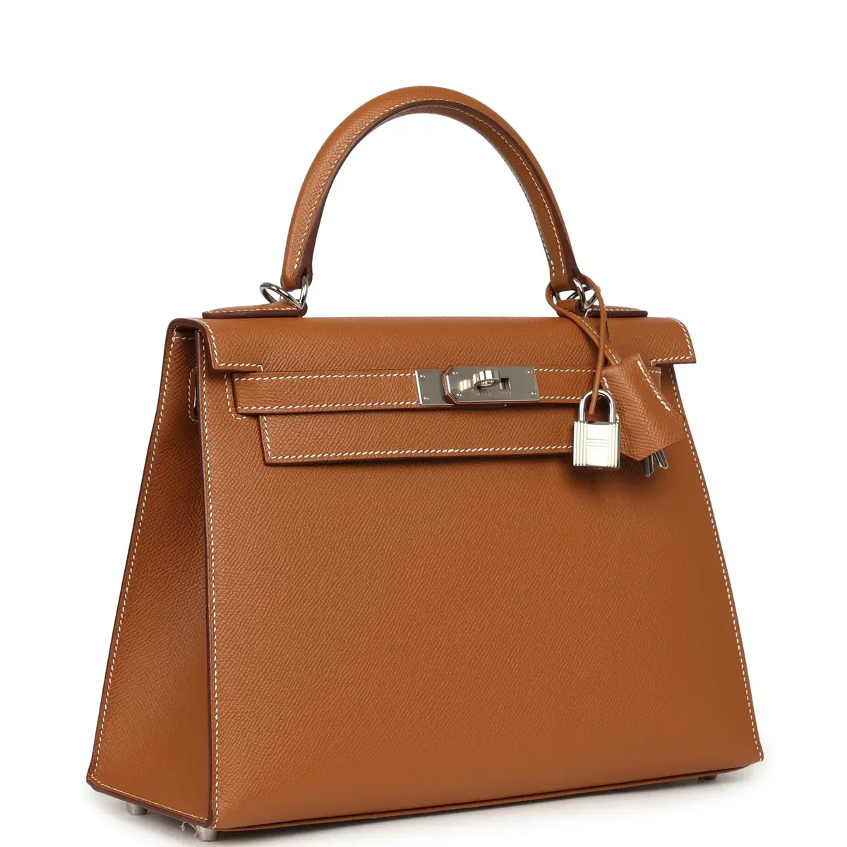 HERMÈS Pre-owned Hermes Kelly Sellier 28 Gold Epsom Palladium Hardware | Thumbnail 2 HERMÈS Pre-owned Hermes Kelly Sellier 28 Gold Epsom Palladium Hardware | Thumbnail 2