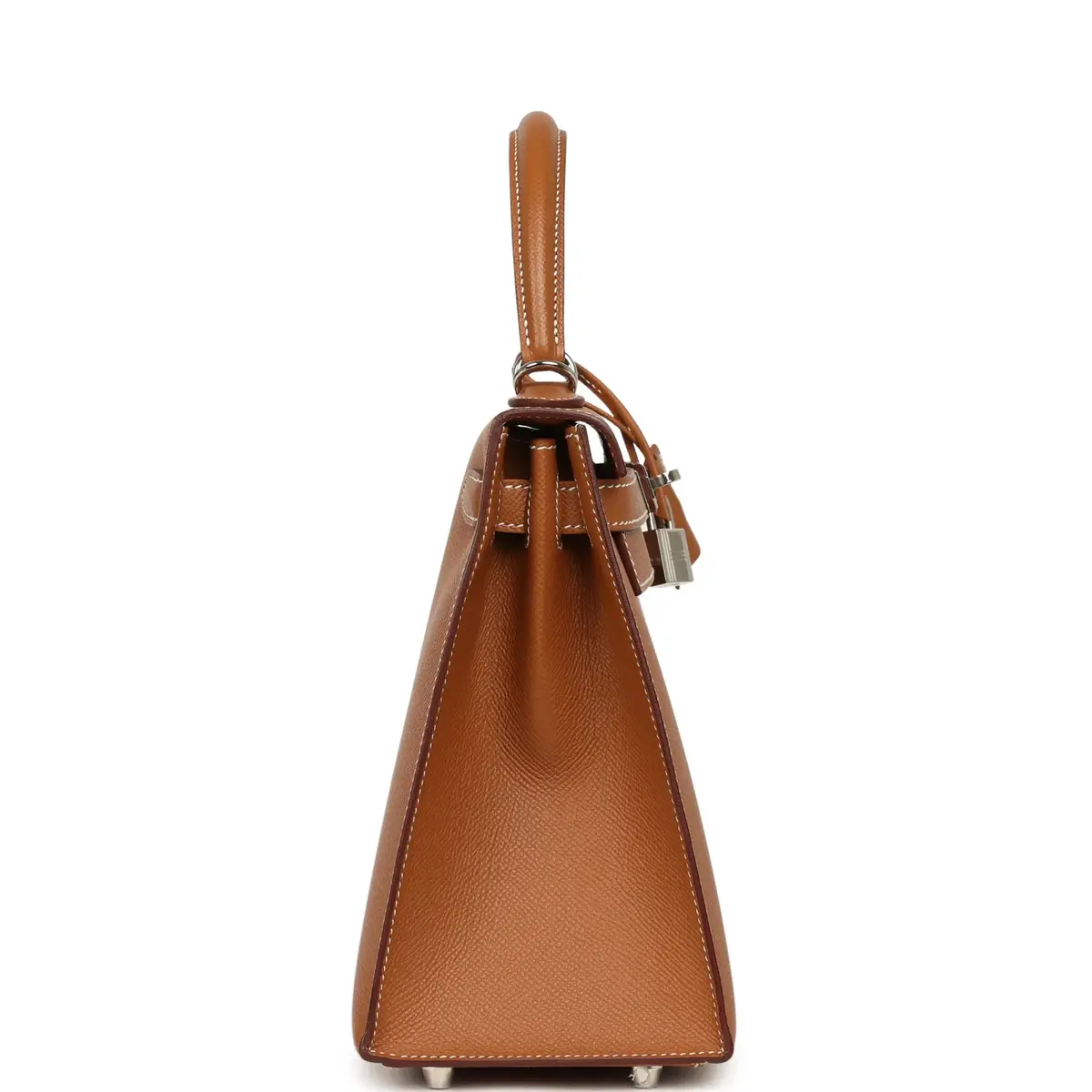 HERMÈS Pre-owned Hermes Kelly Sellier 28 Gold Epsom Palladium Hardware | Thumbnail 3 HERMÈS Pre-owned Hermes Kelly Sellier 28 Gold Epsom Palladium Hardware | Thumbnail 3