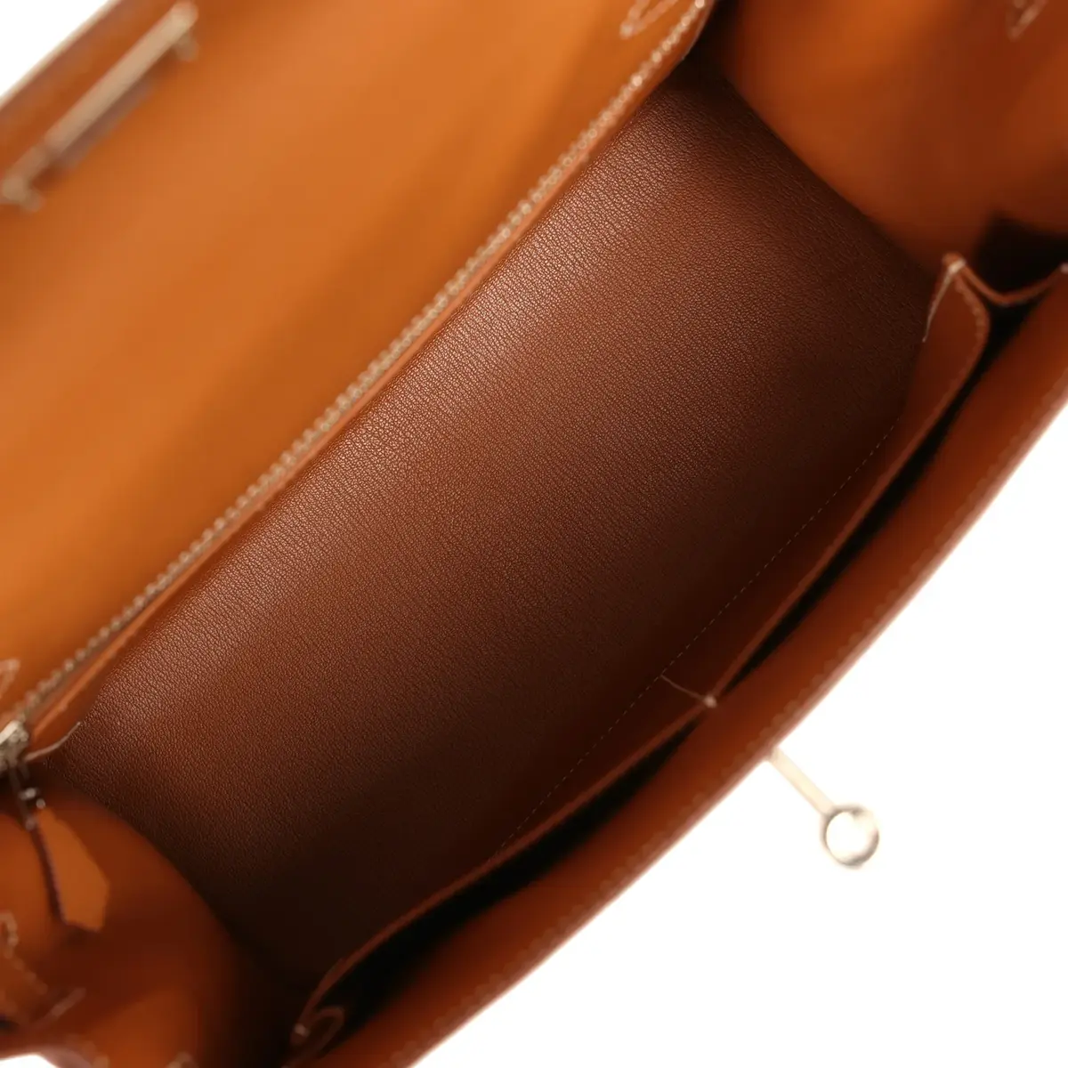 HERMÈS Pre-owned Hermes Kelly Sellier 28 Gold Epsom Palladium Hardware | Thumbnail 9 HERMÈS Pre-owned Hermes Kelly Sellier 28 Gold Epsom Palladium Hardware | Thumbnail 9