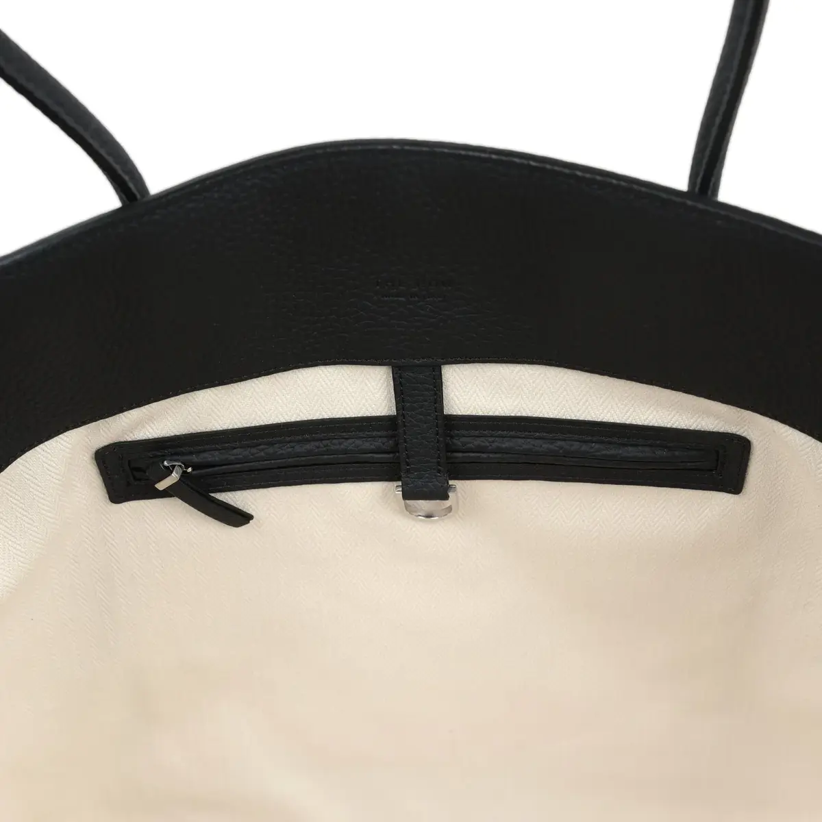 The Row The Row Marlo 17 Tote Bag Black Calfskin Leather Silver Hardware | Thumbnail 8