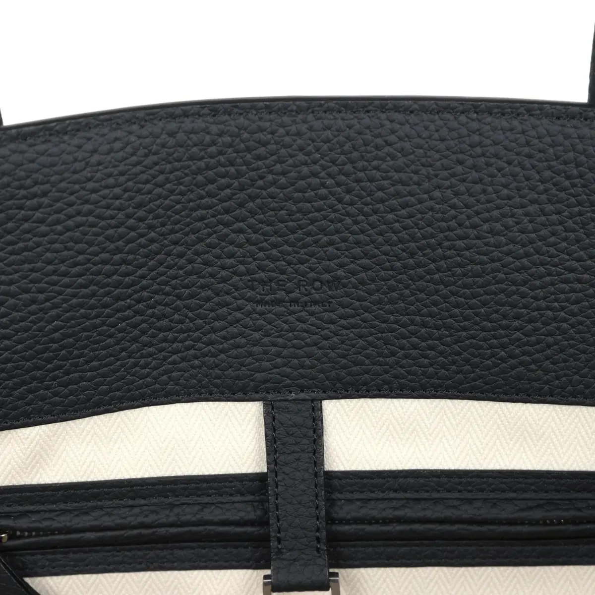 The Row The Row Marlo 17 Tote Bag Black Calfskin Leather Silver Hardware | Thumbnail 10