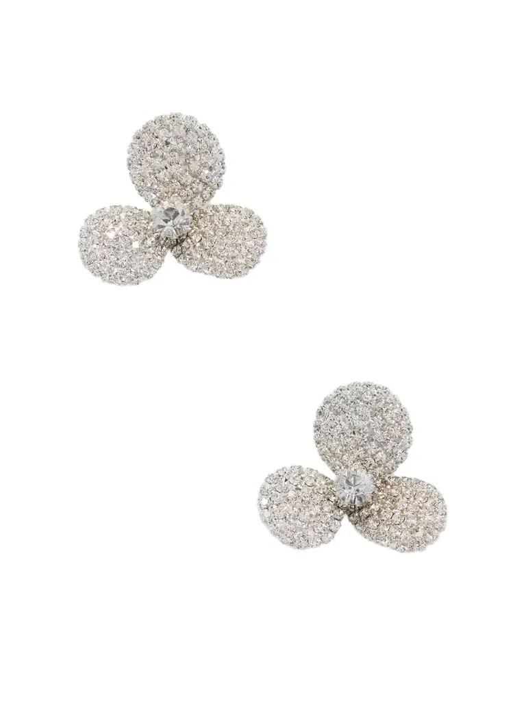 Isabelle Crystal-embellished Silver-tone Metal Earrings Isabelle Crystal-embellished Silver-tone Metal Earrings