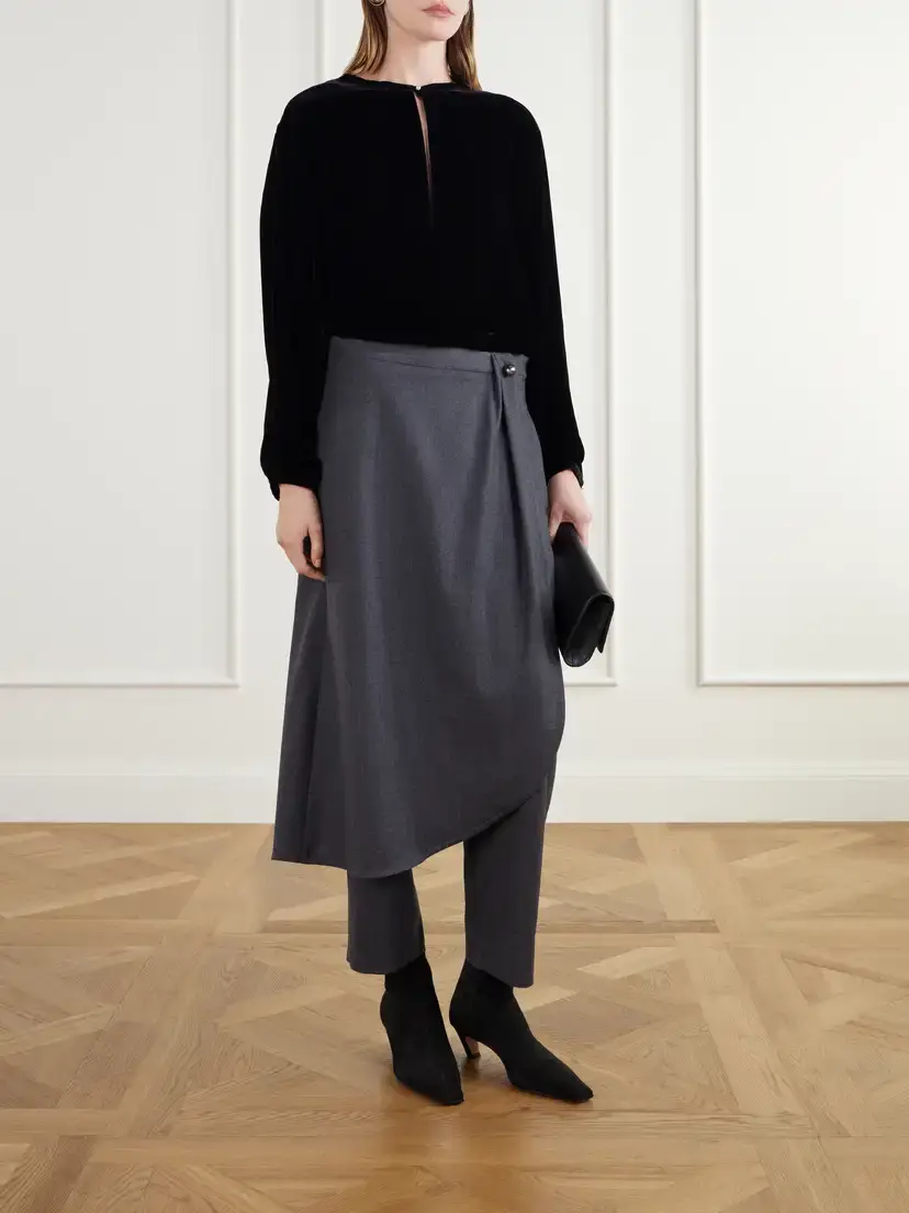 Maria McManus Draped Velvet Blouse | Thumbnail 2