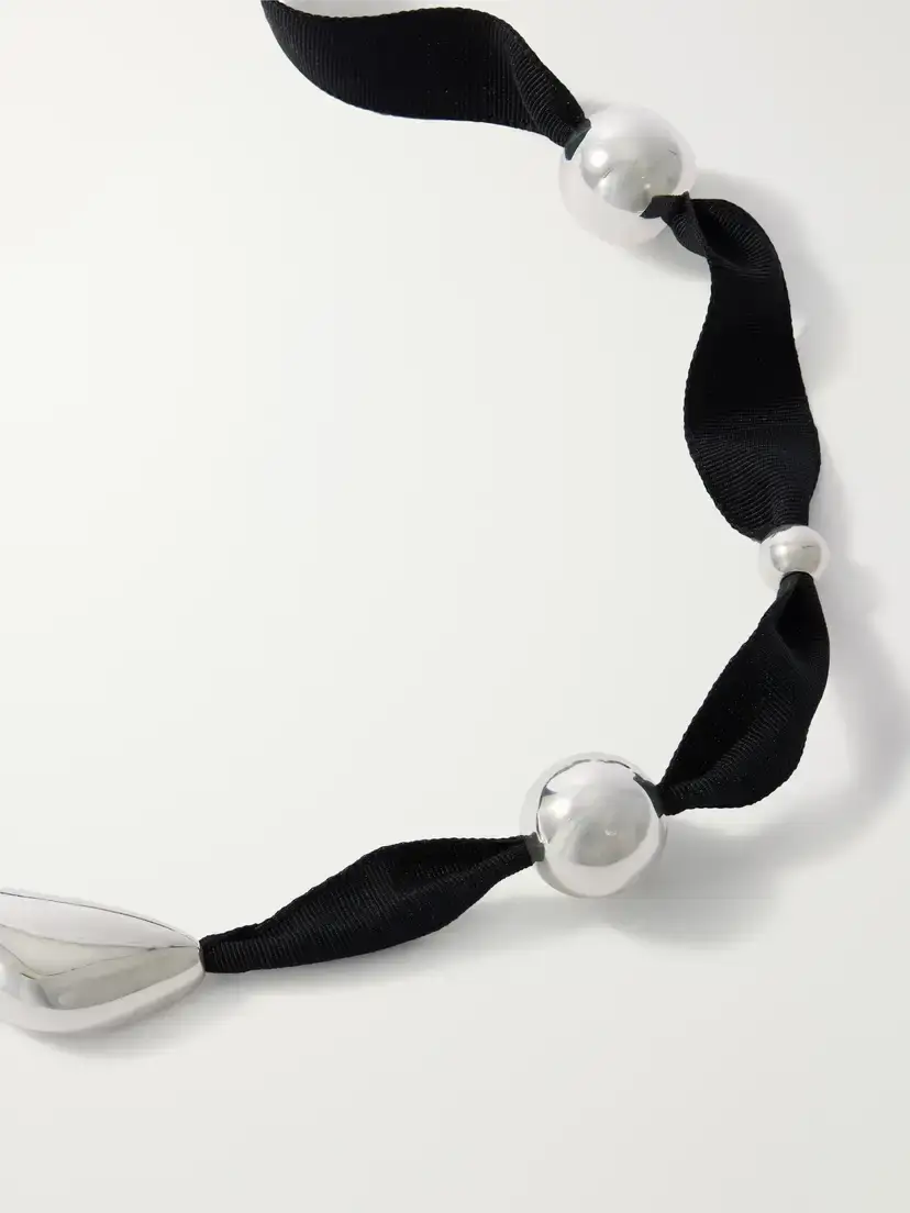 CAMILLE SURAULT Grigri Sterling Silver And Silk Necklace | Thumbnail 4 CAMILLE SURAULT Grigri Sterling Silver And Silk Necklace | Thumbnail 4