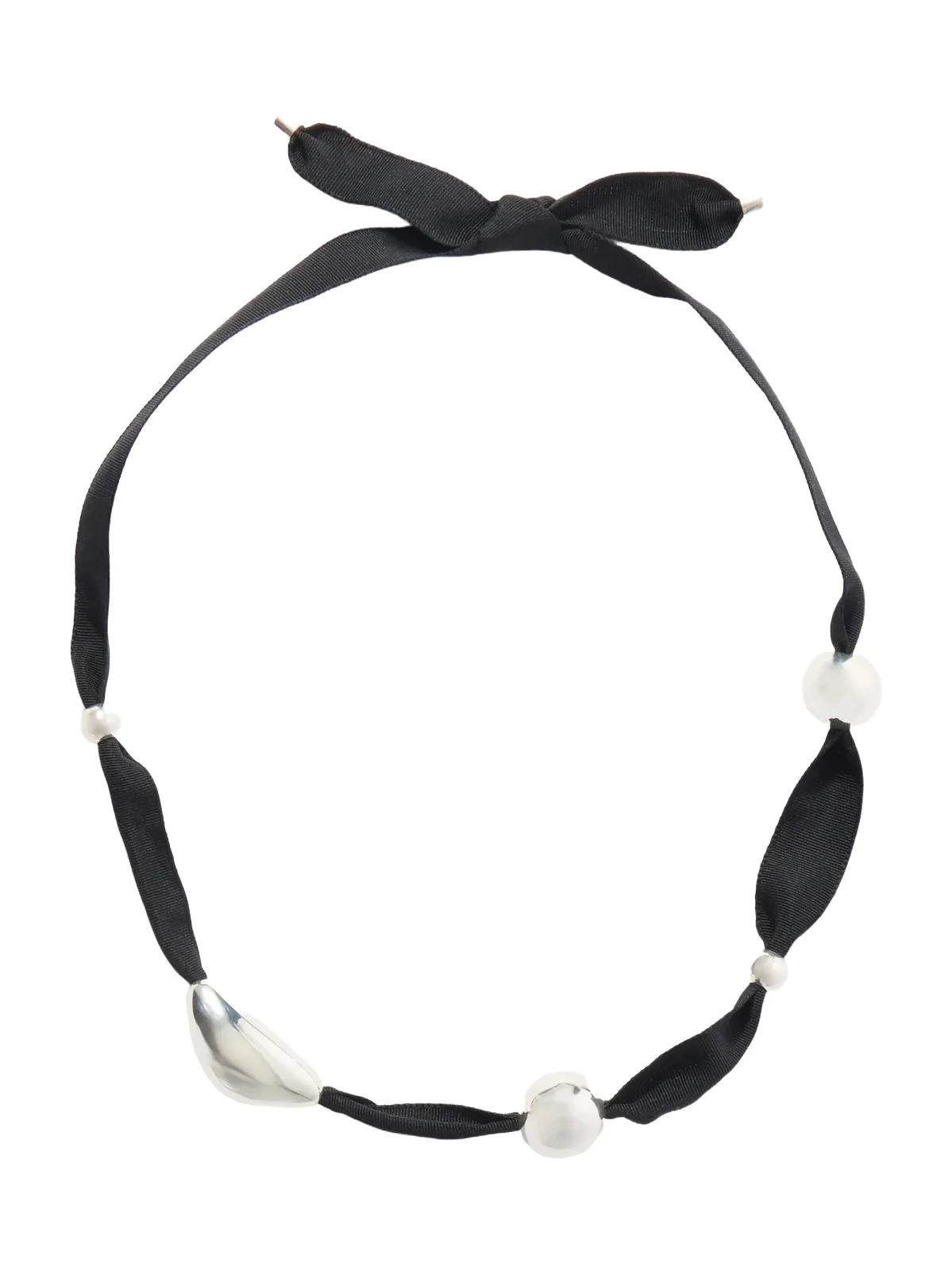 CAMILLE SURAULT Grigri Sterling Silver And Silk Necklace