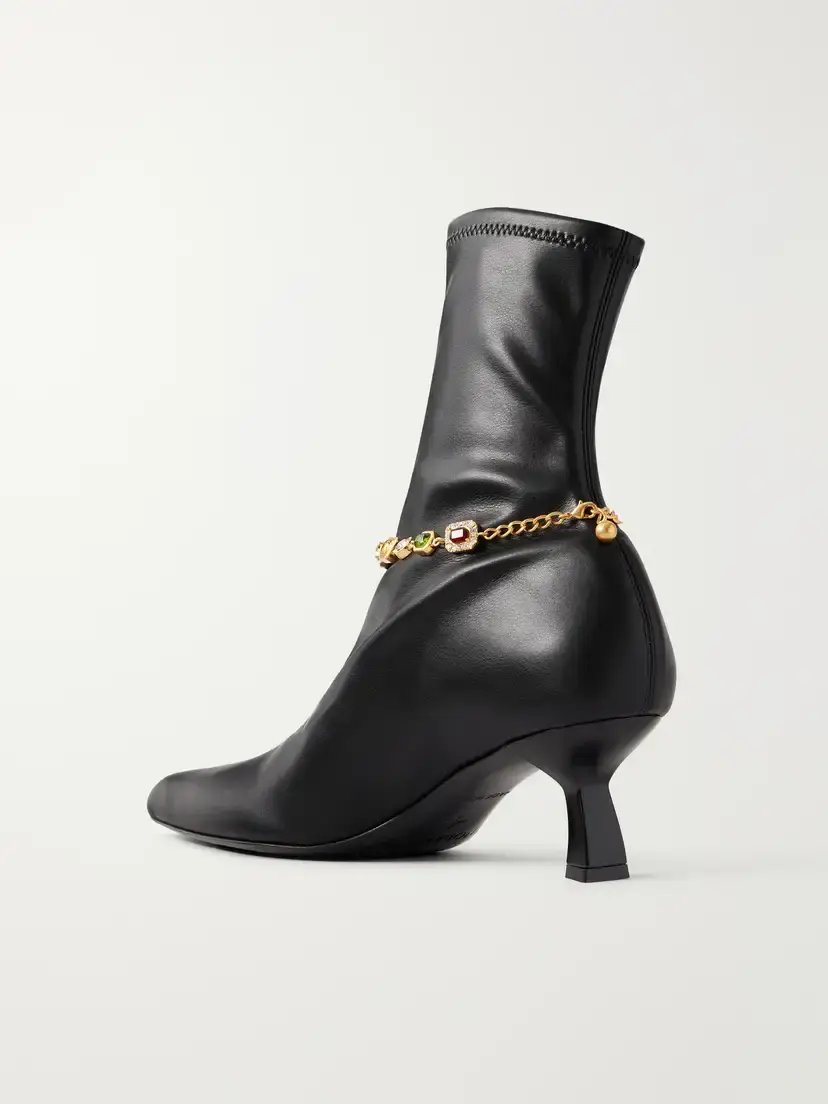 NODALETO Dona 50 Embellished Leather Ankle Boots | Thumbnail 3
