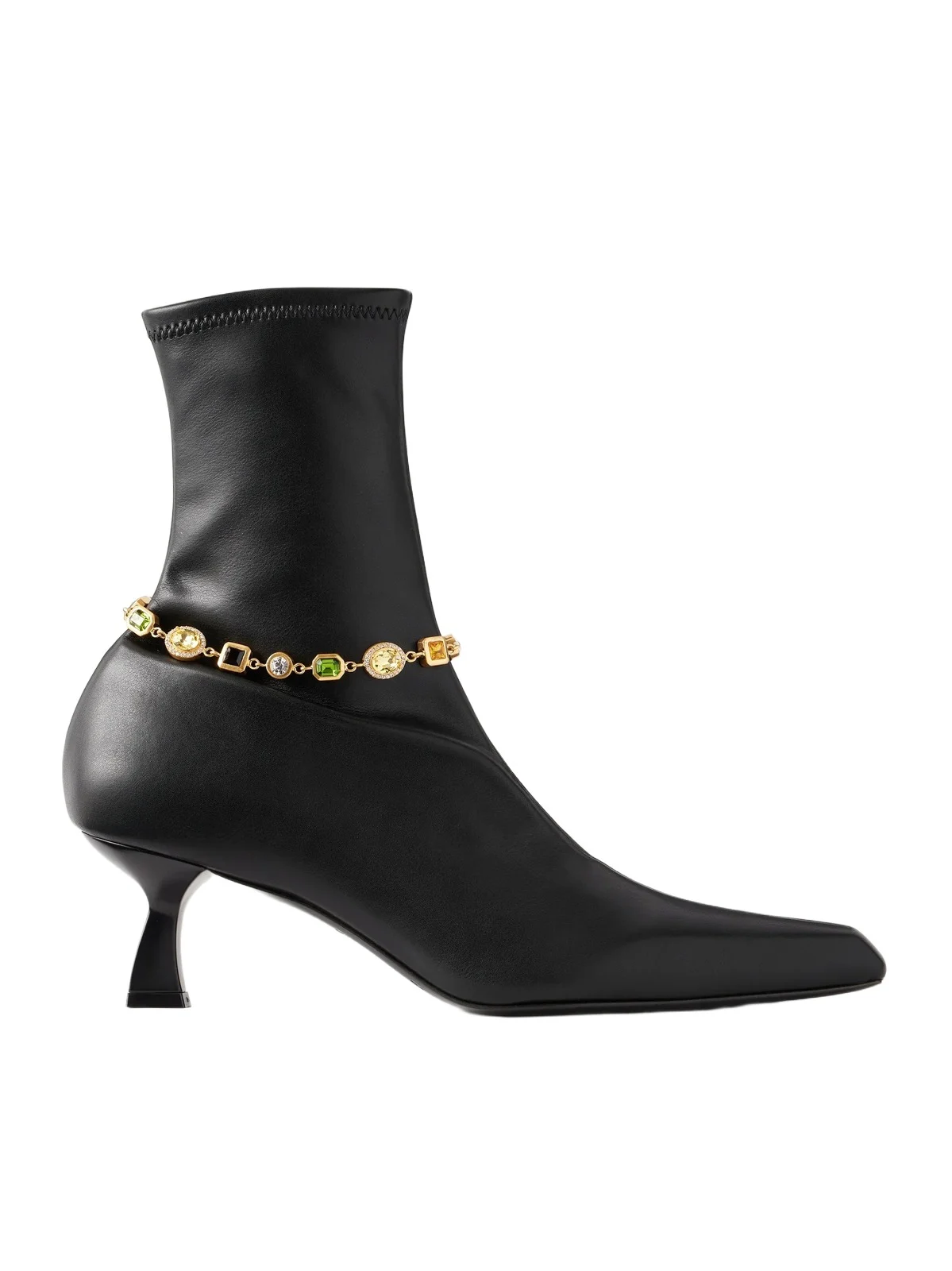 NODALETO Dona 50 Embellished Leather Ankle Boots