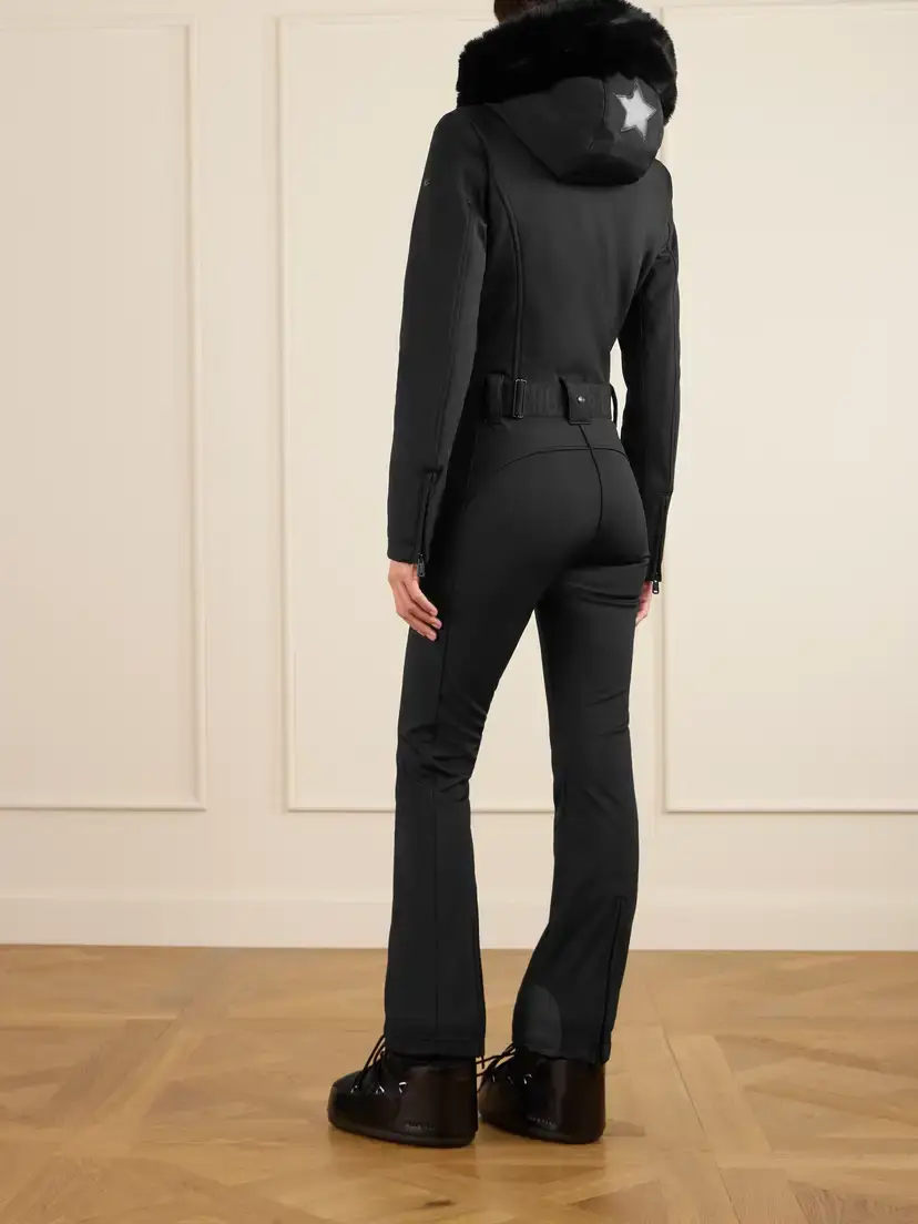 Goldbergh Parry Hooded Belted Plush-trimmed Ski Suit | Thumbnail 3 Goldbergh Parry Hooded Belted Plush-trimmed Ski Suit | Thumbnail 3