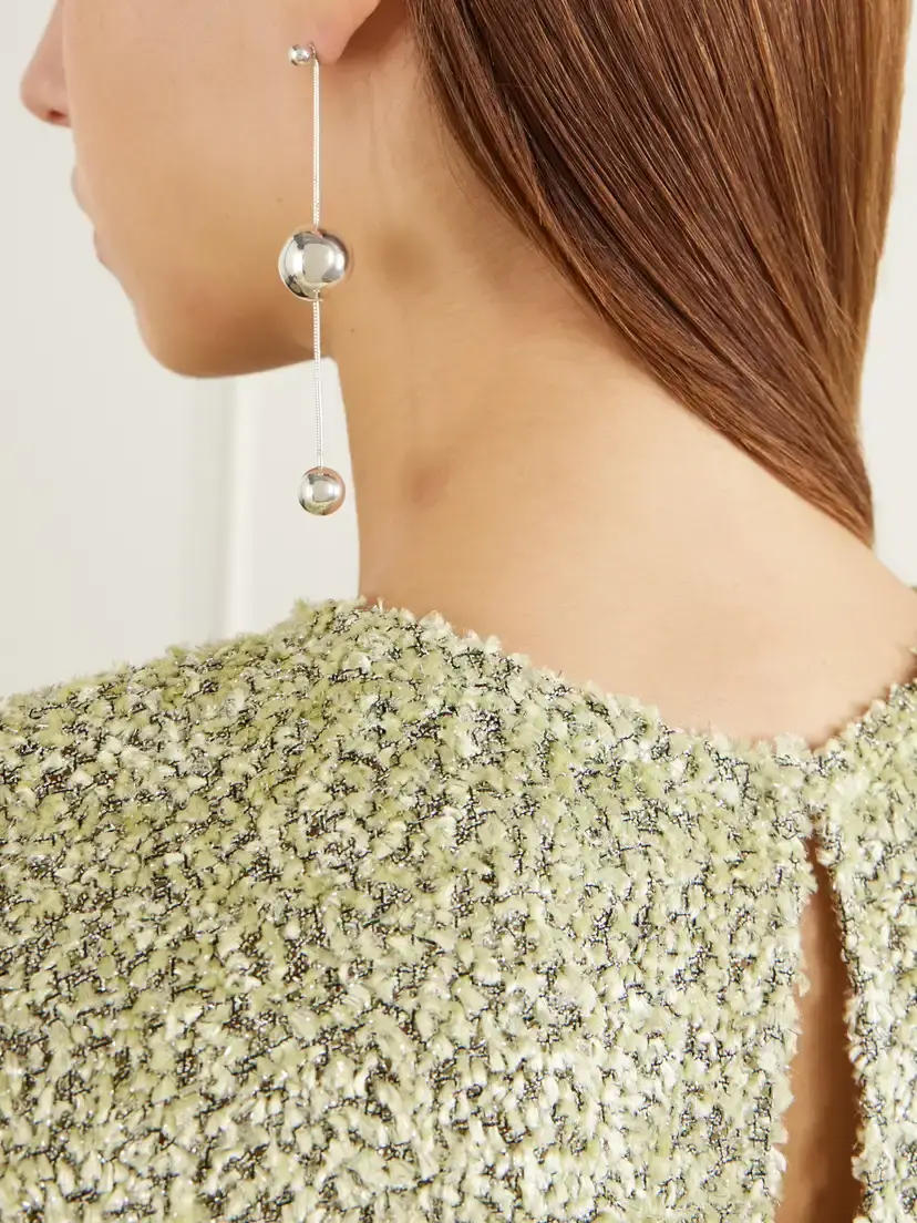 CAMILLE SURAULT Vada Asymmetric Sterling Silver Earrings | Thumbnail 3 CAMILLE SURAULT Vada Asymmetric Sterling Silver Earrings | Thumbnail 3