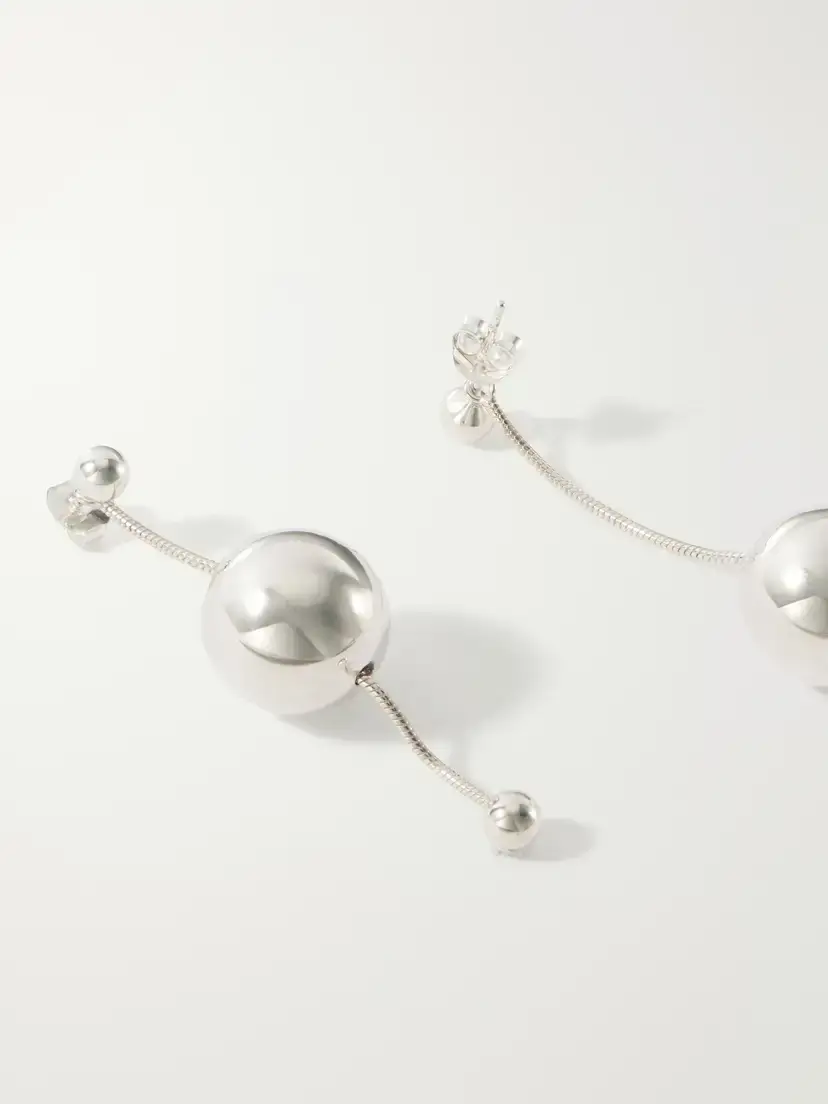 CAMILLE SURAULT Vada Asymmetric Sterling Silver Earrings | Thumbnail 4 CAMILLE SURAULT Vada Asymmetric Sterling Silver Earrings | Thumbnail 4