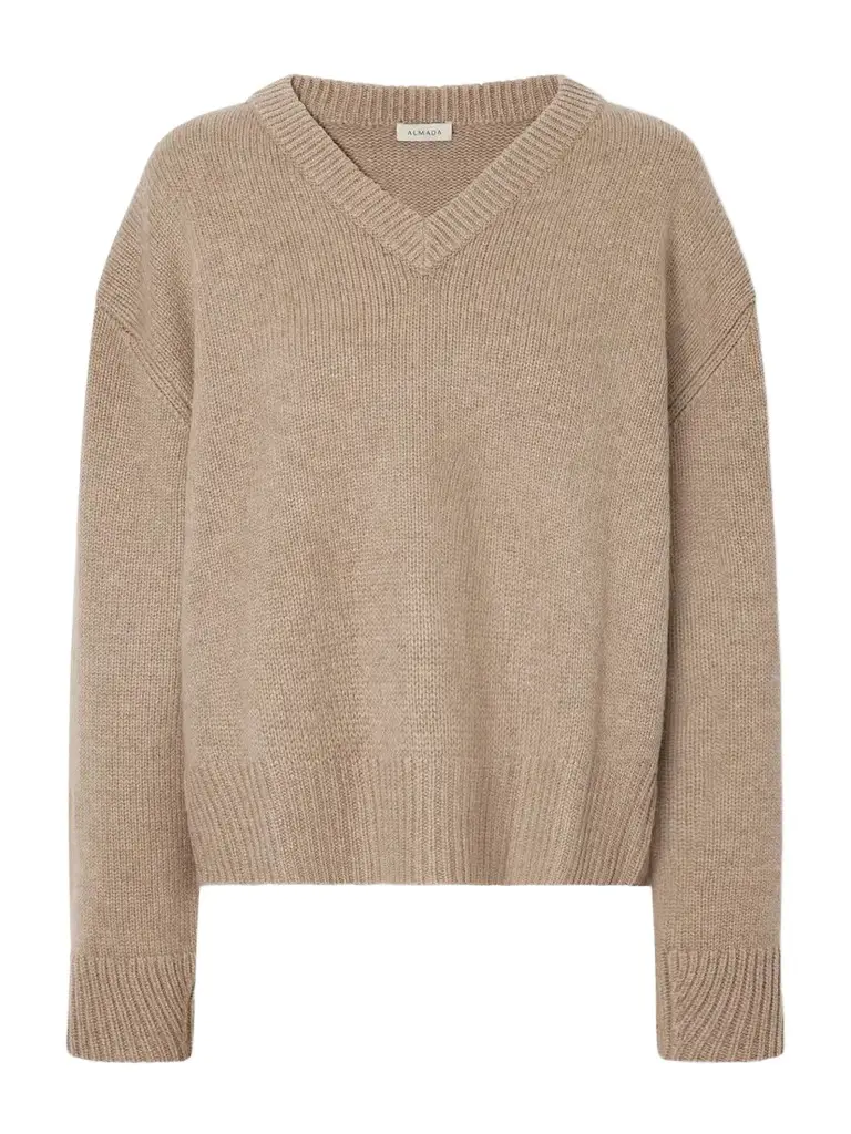 Yara Merino Wool And Cashmere-blend Sweater - Brown Yara Merino Wool And Cashmere-blend Sweater - Brown