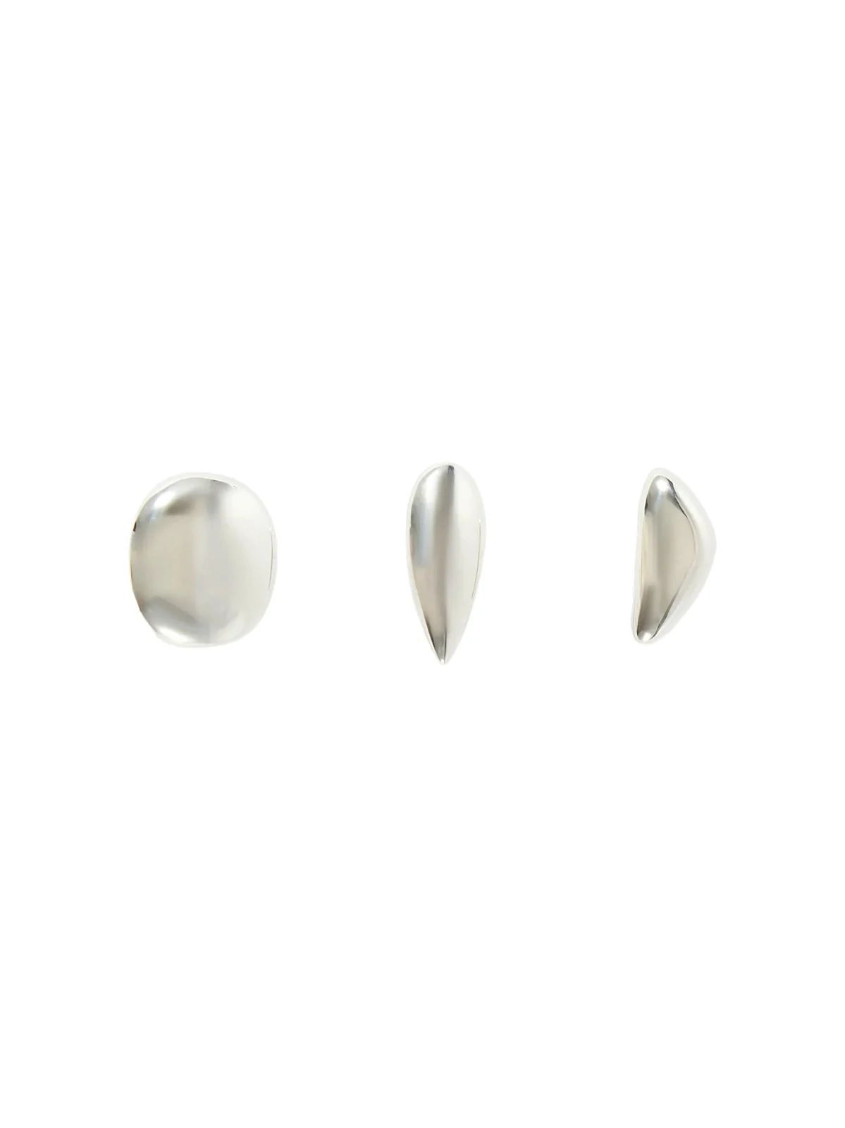 Mini Grigri Set Of Three Sterling Silver Earrings Mini Grigri Set Of Three Sterling Silver Earrings