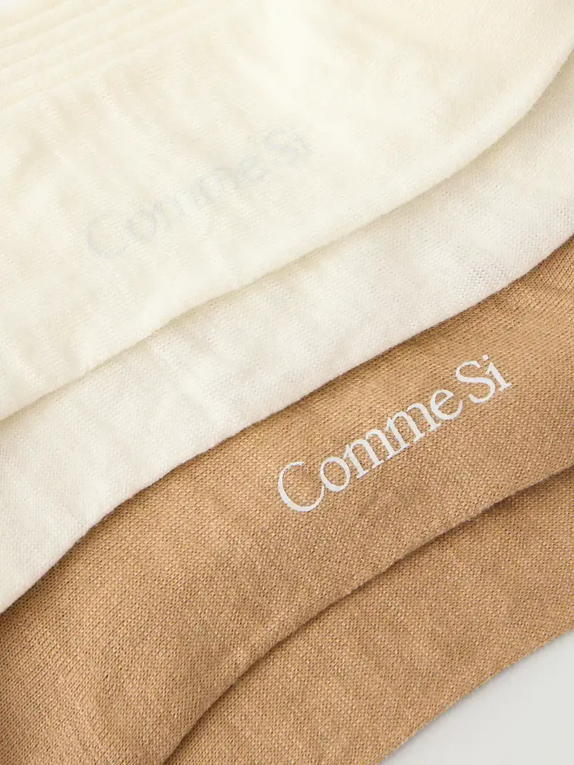 Comme Si The Knee High Set Of Two Ribbed Merino Wool-blend Socks | Thumbnail 2 Comme Si The Knee High Set Of Two Ribbed Merino Wool-blend Socks | Thumbnail 2