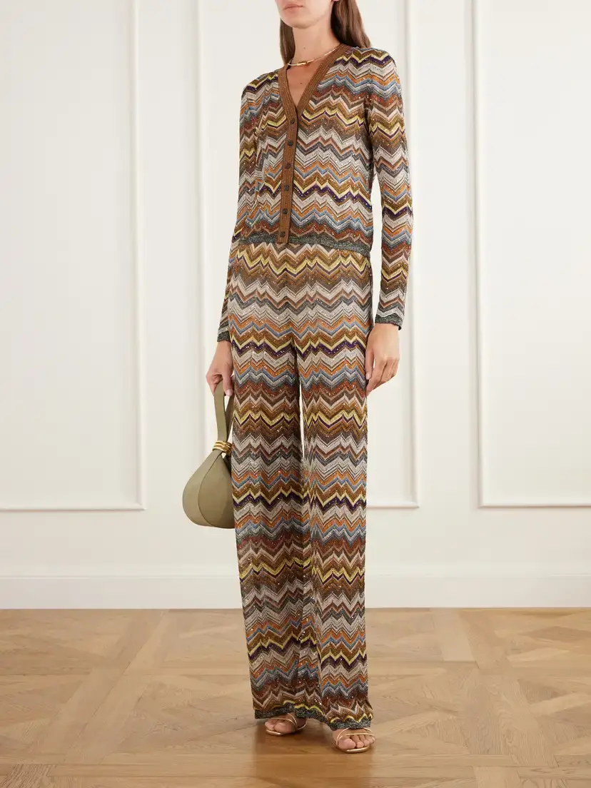 Missoni Striped Metallic Crochet-knit Cardigan | Thumbnail 2