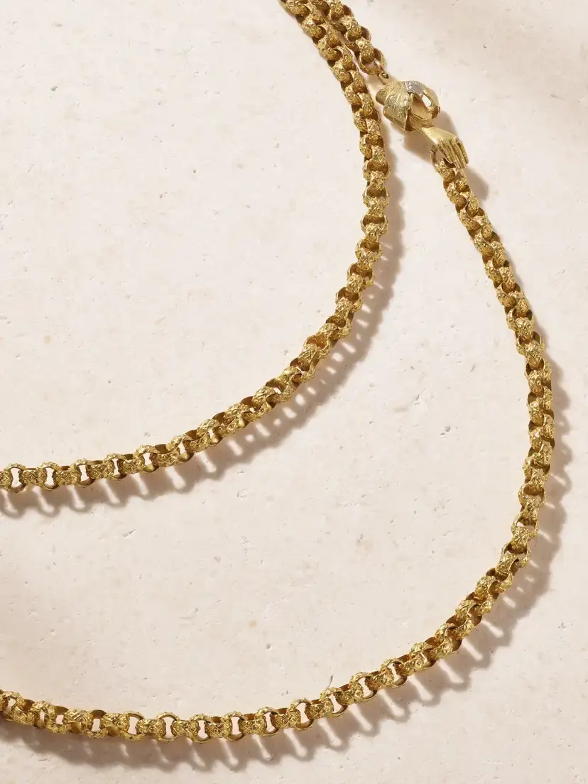 Stephanie Windsor Vintage 1790-1820s 18-karat Gold Necklace | Thumbnail 4 Stephanie Windsor Vintage 1790-1820s 18-karat Gold Necklace | Thumbnail 4