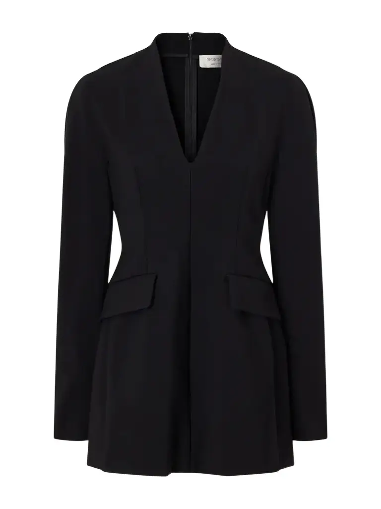 Tefrite Darted Crepe Mini Dress Tefrite Darted Crepe Mini Dress