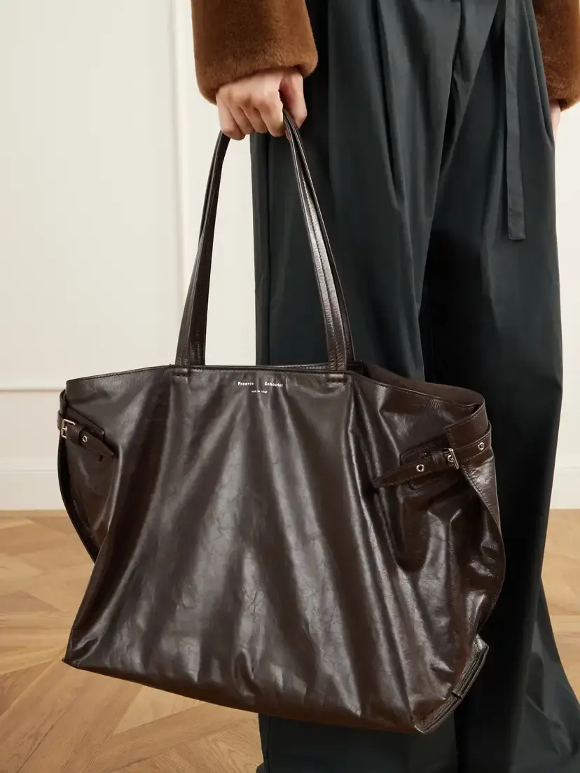 Proenza Schouler Days Carryall Belt-detailed Crinkled Leather Tote | Thumbnail 2