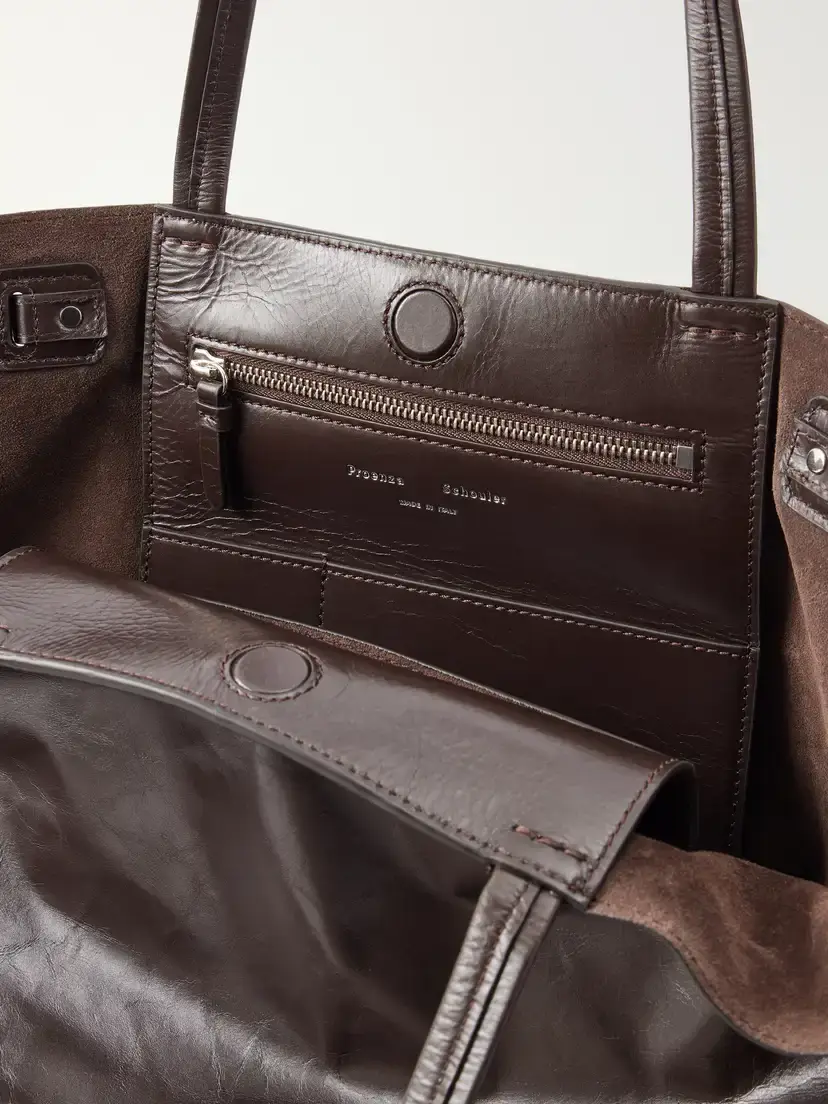 Proenza Schouler Days Carryall Belt-detailed Crinkled Leather Tote | Thumbnail 5