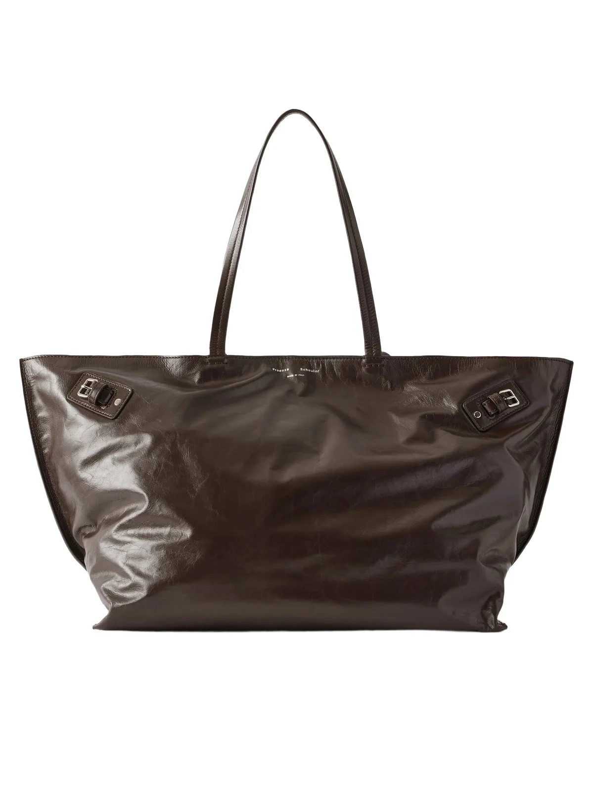 Proenza Schouler Days Carryall Belt-detailed Crinkled Leather Tote