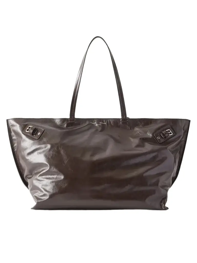 Proenza Schouler Days Carryall Belt-detailed Crinkled Leather Tote