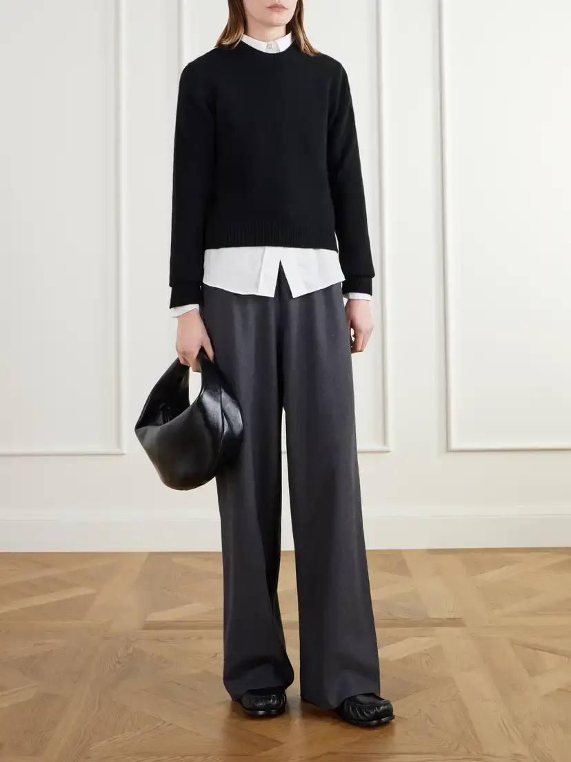 Maria McManus Wool-blend Flannel Wide-leg Pants | Thumbnail 2