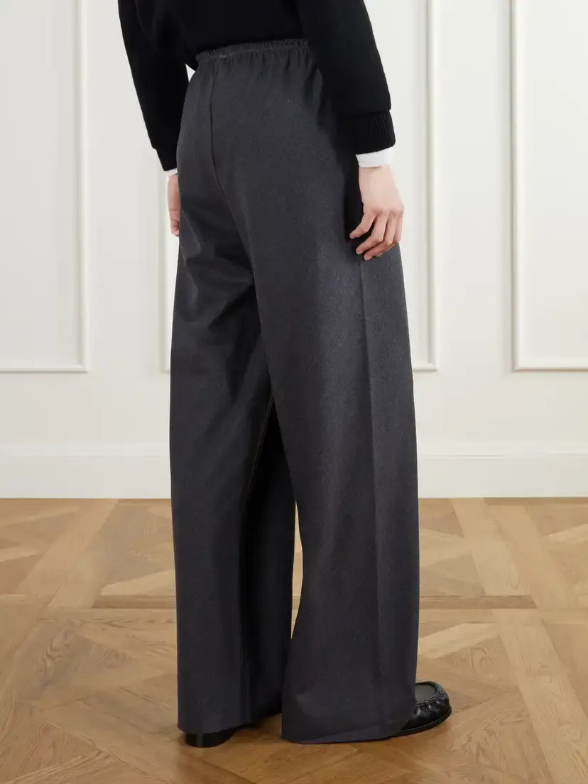 Maria McManus Wool-blend Flannel Wide-leg Pants | Thumbnail 4