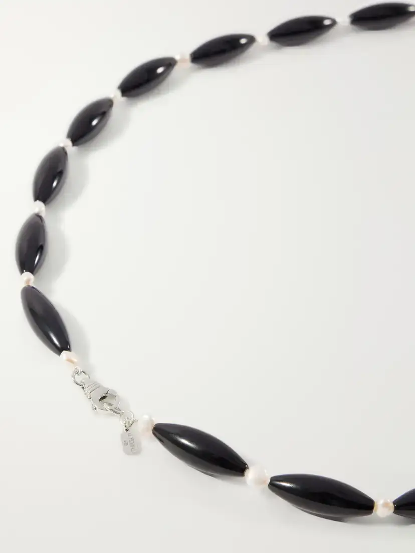 Le Sundial Nives Mother-of-pearl And Sterling Silver Necklace | Thumbnail 3