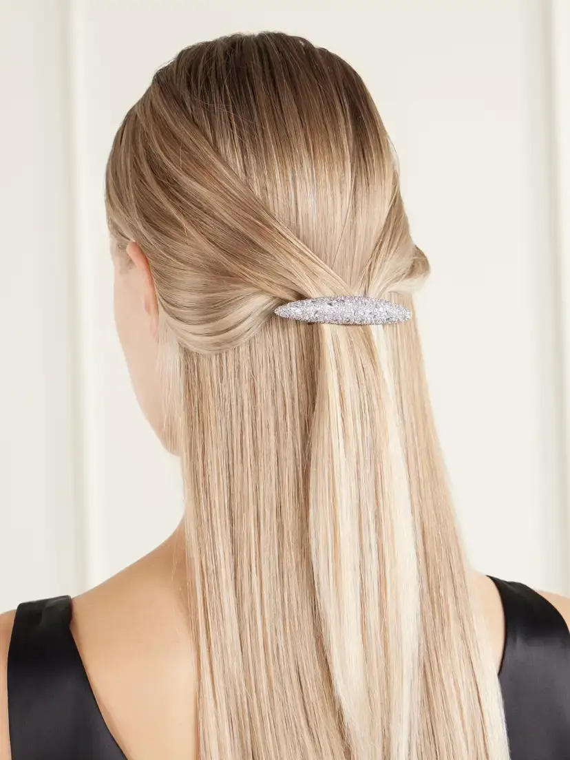 Jennifer Behr Czarina Barrette Crystal-embellished Silver-tone Metal Hairclip | Thumbnail 2 Jennifer Behr Czarina Barrette Crystal-embellished Silver-tone Metal Hairclip | Thumbnail 2