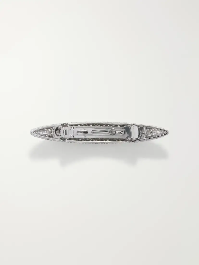 Jennifer Behr Czarina Barrette Crystal-embellished Silver-tone Metal Hairclip | Thumbnail 3 Jennifer Behr Czarina Barrette Crystal-embellished Silver-tone Metal Hairclip | Thumbnail 3