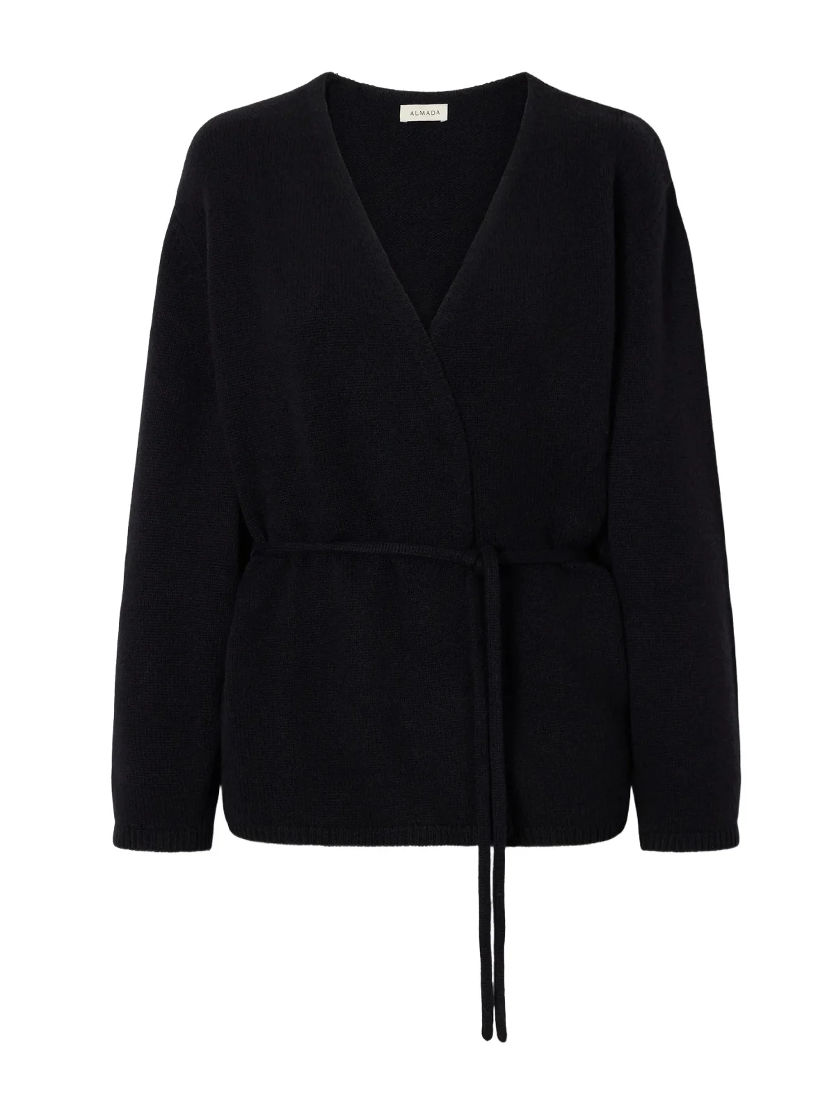Fez Belted Merino Wool And Cashmere-blend Cardigan - Black Fez Belted Merino Wool And Cashmere-blend Cardigan - Black