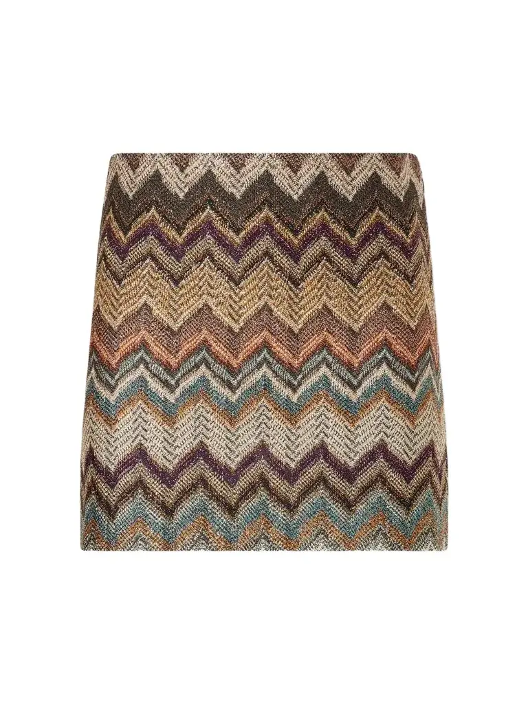 Missoni Striped Crochet-knit Mini Skirt