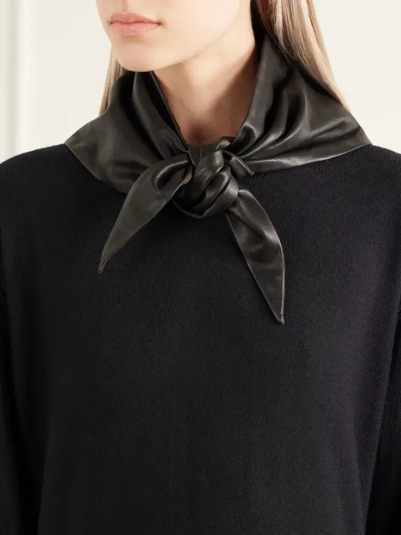 Lemaire Textured-leather Scarf | Thumbnail 2 Lemaire Textured-leather Scarf | Thumbnail 2