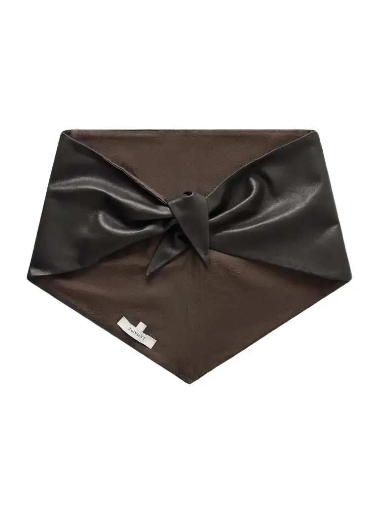 Textured-leather Scarf