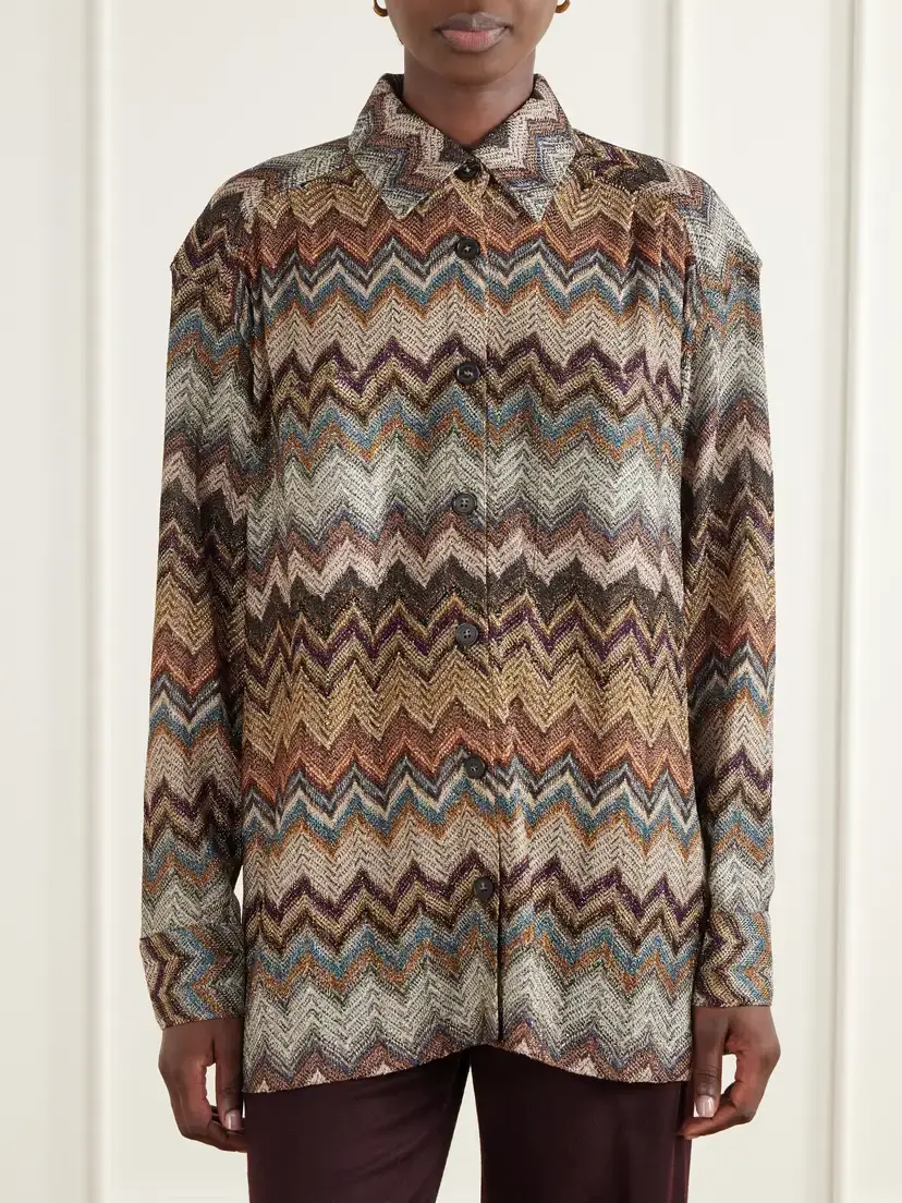 Missoni Sequin-embellished Metallic Crochet-knit Blouse | Thumbnail 3 Missoni Sequin-embellished Metallic Crochet-knit Blouse | Thumbnail 3