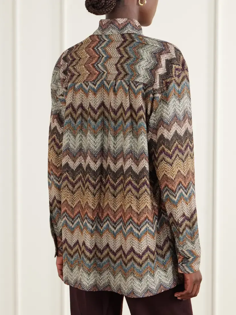 Missoni Sequin-embellished Metallic Crochet-knit Blouse | Thumbnail 4 Missoni Sequin-embellished Metallic Crochet-knit Blouse | Thumbnail 4
