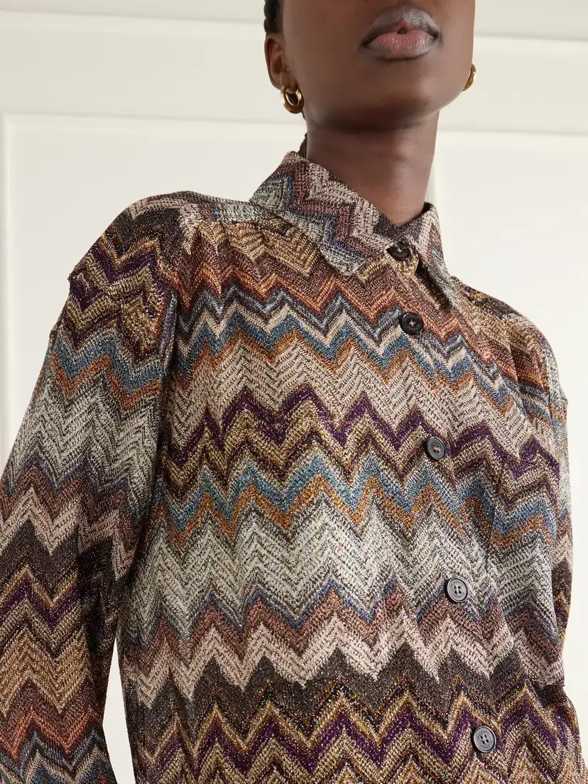 Missoni Sequin-embellished Metallic Crochet-knit Blouse | Thumbnail 5 Missoni Sequin-embellished Metallic Crochet-knit Blouse | Thumbnail 5