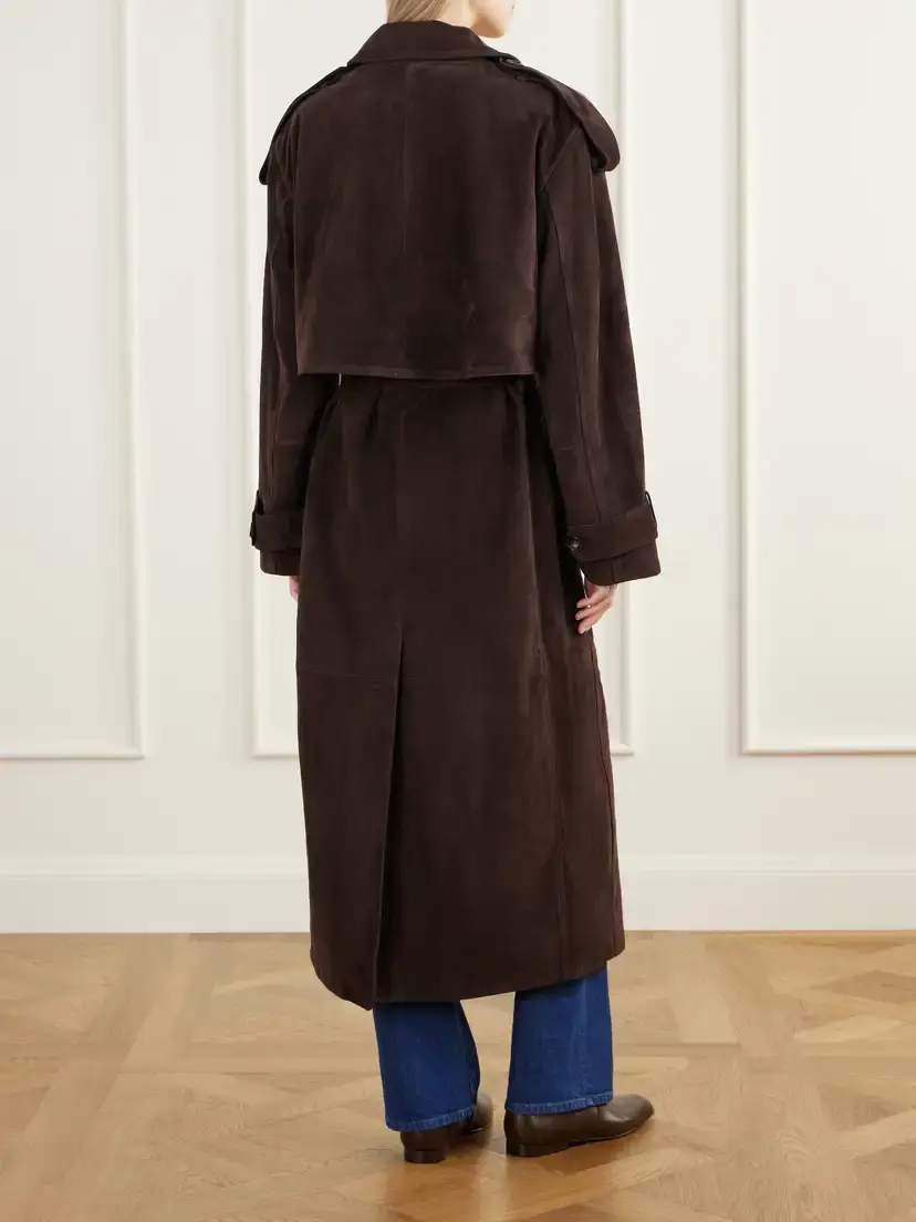 Almada Sienna Paneled Suede Trench Coat | Thumbnail 4 Almada Sienna Paneled Suede Trench Coat | Thumbnail 4