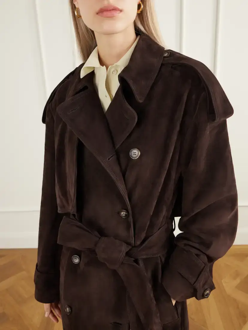 Almada Sienna Paneled Suede Trench Coat | Thumbnail 5 Almada Sienna Paneled Suede Trench Coat | Thumbnail 5