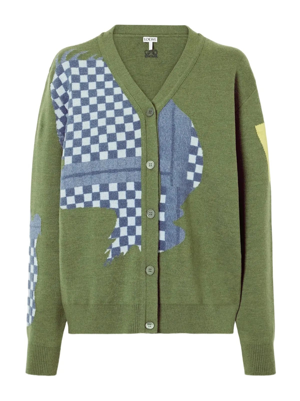 + Cosima Von Bonin Intarsia-knit Wool-blend Cardigan