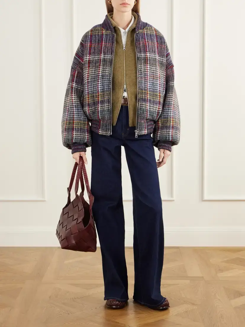 Missoni Checked Wool-caperdoni Padded Bomber Jacket | Thumbnail 2 Missoni Checked Wool-caperdoni Padded Bomber Jacket | Thumbnail 2