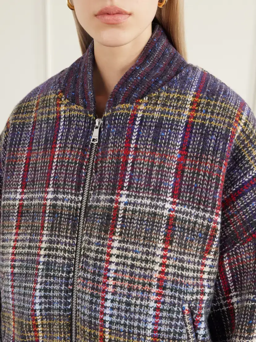 Missoni Checked Wool-caperdoni Padded Bomber Jacket | Thumbnail 5 Missoni Checked Wool-caperdoni Padded Bomber Jacket | Thumbnail 5