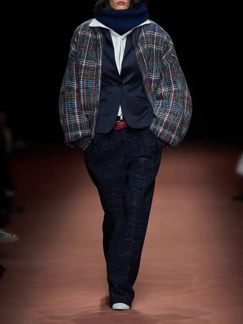 Missoni Checked Wool-caperdoni Padded Bomber Jacket | Thumbnail 6 Missoni Checked Wool-caperdoni Padded Bomber Jacket | Thumbnail 6