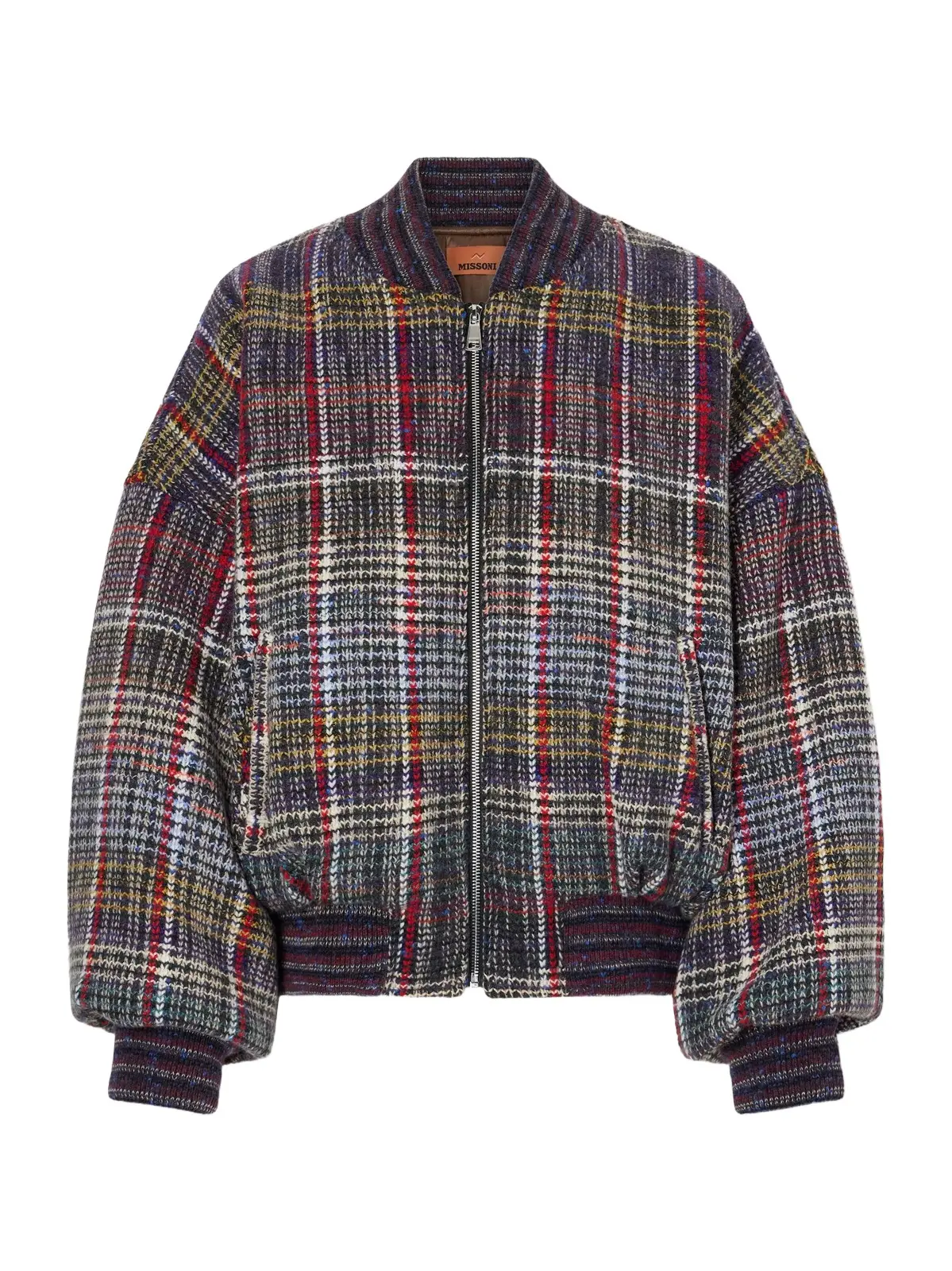 Missoni Checked Wool-caperdoni Padded Bomber Jacket